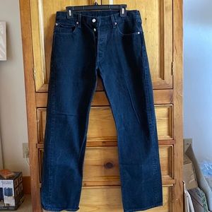 Levi’s 501 Jeans Button Fly 34x32 Black